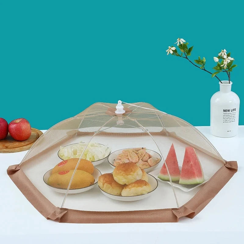

Foldable Food Covers Umbrella Style Food Covers Home Anti Fly Mosquito Tent Umbrella Picnic Protect Net Kitchen Accessories