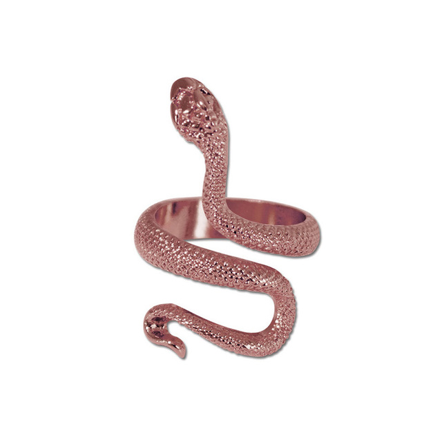 Pc Retro Punk Exaggerated Spirit Snake Ring Fashion Personality Stereoscopic New Fashion Snake Ring Adjustable Ring Jewelry