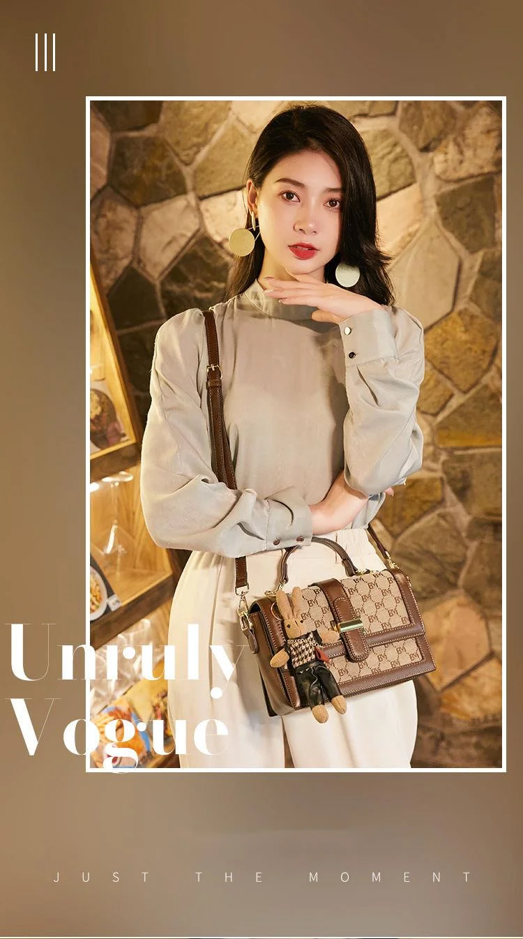 Geantă nouă pentru femei cu lanț retro de înaltă calitate, geantă mică pătrată pentru femei, versiune coreeană, design de nișă, geantă diagonală crossover versatilă_voghion.com