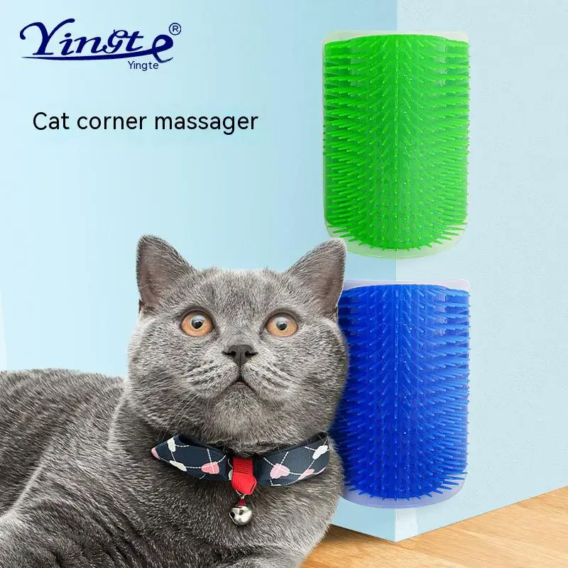 

Pet Supplies Toys Cat Corner Rubbing Brush Dally Itching Comb Cat Corner Massager Scratching Toy Interactive Toys To Remove Hair