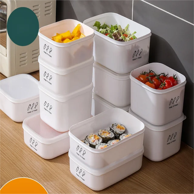 Freezer Storage Box Food Storage Box With Lid Clear And Portable Storage  Containers For Fridge Cabinet Desk Kitchen Fruit - AliExpress