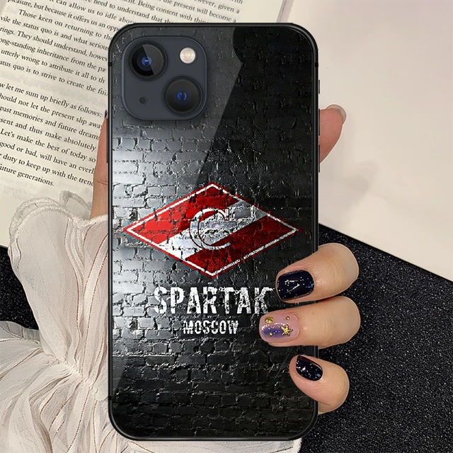 FC Spartak Moscow Tempered Glass Phone Case Cover For Iphone 7 8 11 12 13  14 Pro Max Plus Mini 6s X XS XR SE Black - AliExpress