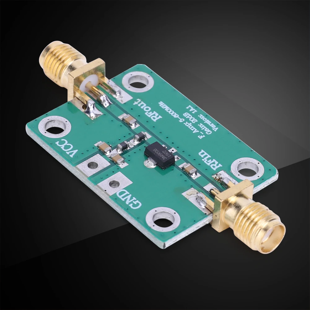 광대역 RF 신호 증폭기 모듈, 저소음 LNA, 이득 광대역 모듈, DC 3.3-6V, 20dB, 5-3500MHz