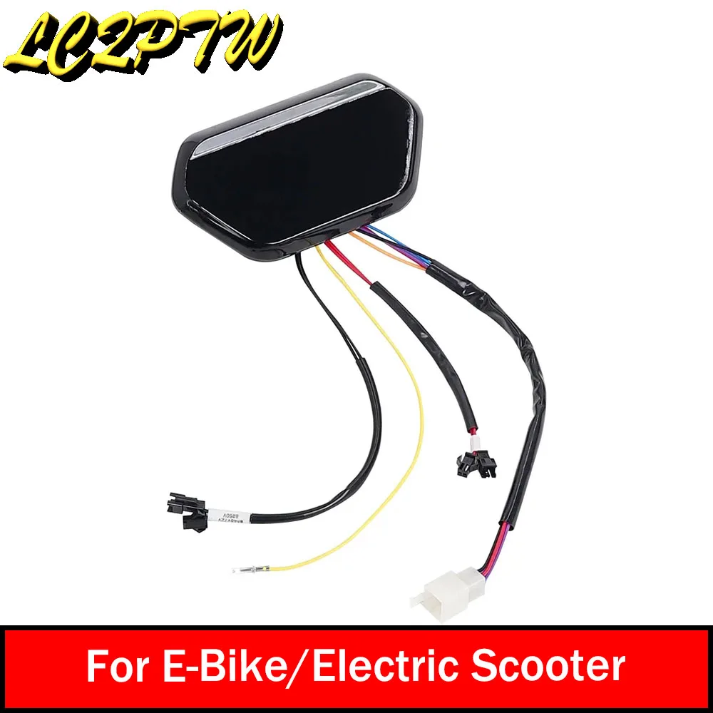 Electric Bike/Scooter LCD Display Control Panel - Universal Voltage 48V to 72V Speedometer & Odometer