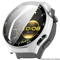 Enhanced Tempered Glass Screen Protector Bumper Cover for GT6Pro 46mm (Silver)