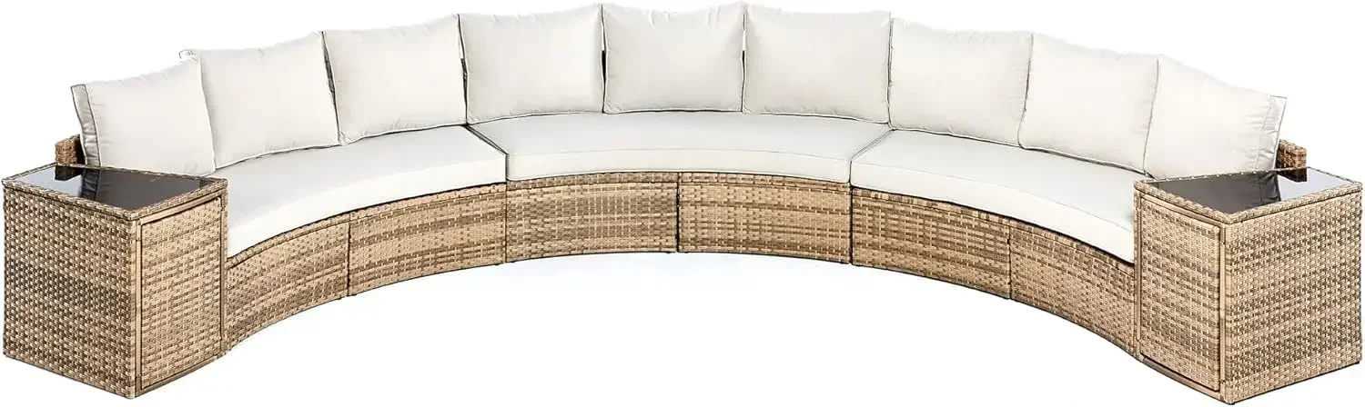Round Patio Sofa Set 3