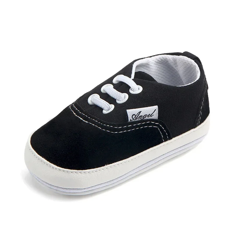 Rubber Sole Canvas Baby Shoes For Newborn Infant Toddler Baby Girl Boy Anti-slip Sneaker Casual Shoes Prewalker 5