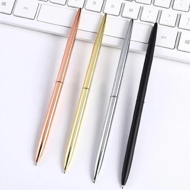 

for Ink 20pcs Teachers Business Mentallic Slim Retractable Students Gift Black Lightweight Office Ballpoint Pens
