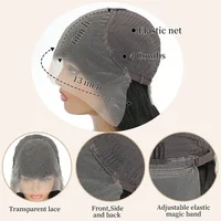 Perruques en cheveux humains ondulés, Perruque en dentelle 13x6, Perruque frontale en dentelle de 40 pouces, Perruque frontale en dentelle HD 13x4, Cheveux brésiliens densité 250 pour femmes 6
