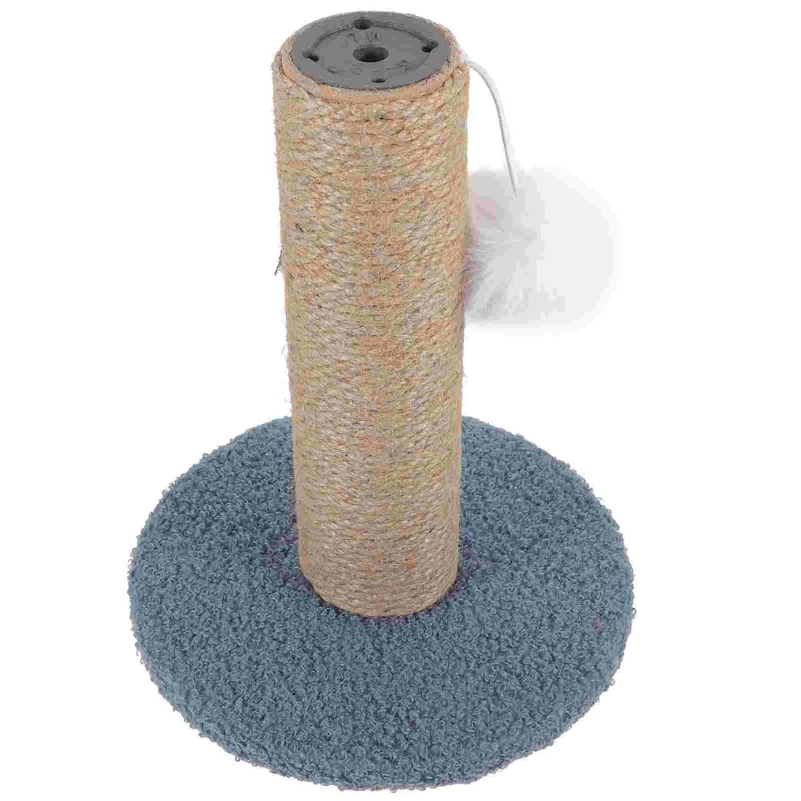 

Cat Scratcher Household Kitten Yellow Decor Kitten Scratching Pole Toy With Hanging Ball Toy Pet Furniture Supplies
