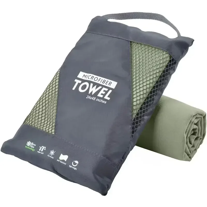 Quick-Dry Microfiber Towel - Ultra Absorbent, Compact & Sandproof for Gym, Beach, Travel & Swimming, Lightweight Sports Towel