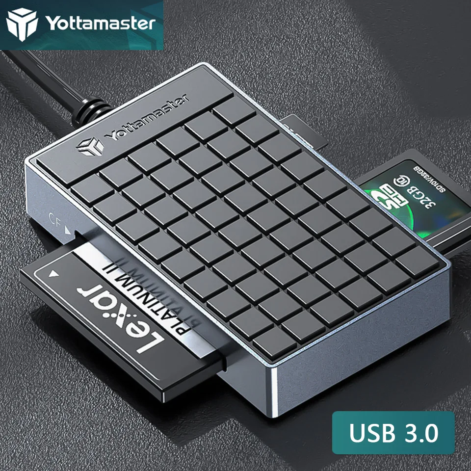 Yottamaster Usb A Tipo C 3.0 Lettore Di Schede Di Memoria Adattatore Multi Lector Per Micro Sd Sdhc Sdxc Mmc Tf Cf Ms Pro Duo Stick Lettura