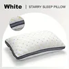 Full Sky Star Embroidered Fiber Pillow Core for Neck Protection, Quick Rebound, Not Easy to Deform, Not Collapsing 6