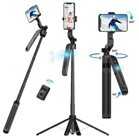 Auto Face Tracking Tripod 360° Rotation Mount, 71" Auto Tracking Phone Holder Motion Sensor Tripod Selfie Stick with Remote