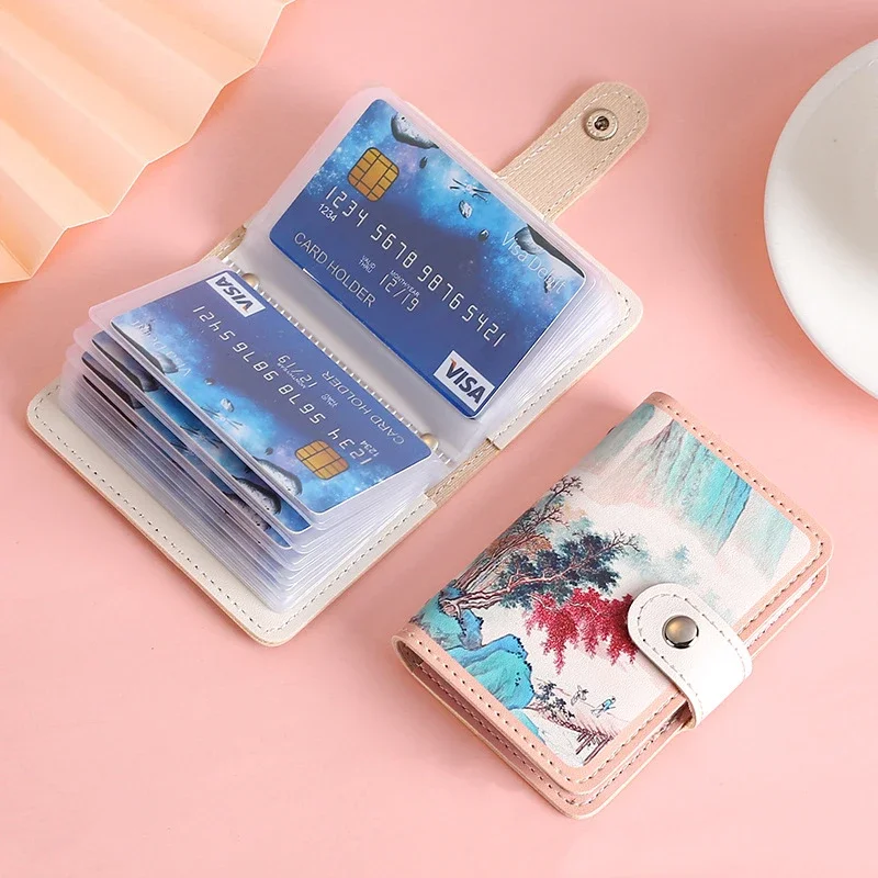 Wallet Card Holder Credit Card Holder Card Holder Card Wallet Id Card Case Business Card Holder Id Card Holder Document Card Wallet Wallet Card Bag Anti Thief ID Cards Holders Scenery Cute Business Shield Card Holder Organizer Coin Pouch Wallets Bag Bank Credit Bus Card Cover