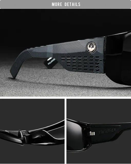 New Windproof Shield Frame Polarized Sunglasses Men Sport Goggle