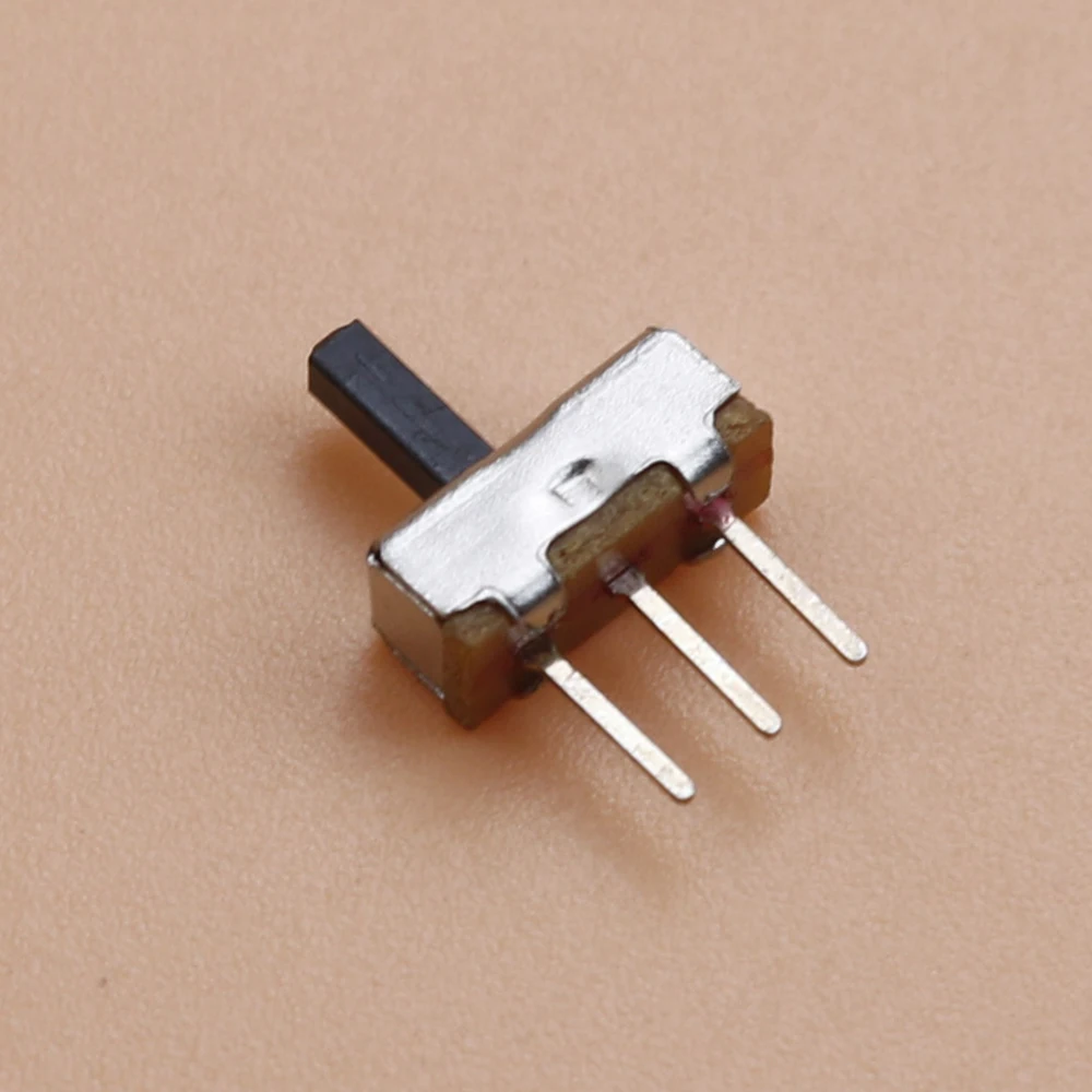 20 Stück SS12D00 Interruptor Ein-Aus-Mini-Schiebeschalter, 3-polig, 1P2T, 2 Positionen, hochwertiger Kippschalter, Grifflänge: 3 mm/4 mm/5 mm/6 mm – Detail 3