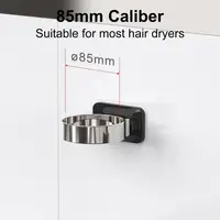 Hair Dryer Holder Wide Usage Hair Dryer Holder Strong Load-bearing Plastic Labor-saving Universal Hair Dryer Organizer Bathroom 1