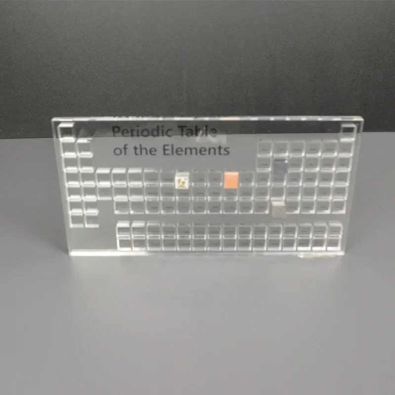 Element Cube Collector Box Acrylic Box Case 10mm Grid Element Cube Collection Clear Periodic Table Storage Boxes