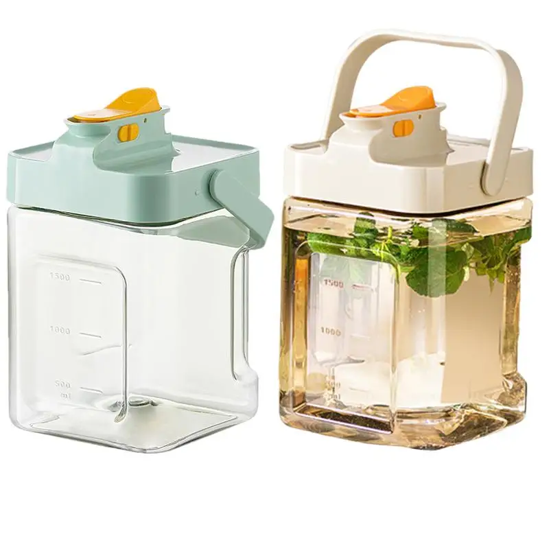 

Refrigerator Juice Water Pitcher Portable Cold Kettle Leak Proof Iced Beverage Dispenser Drinkware Supplies for Tea Juice Soda