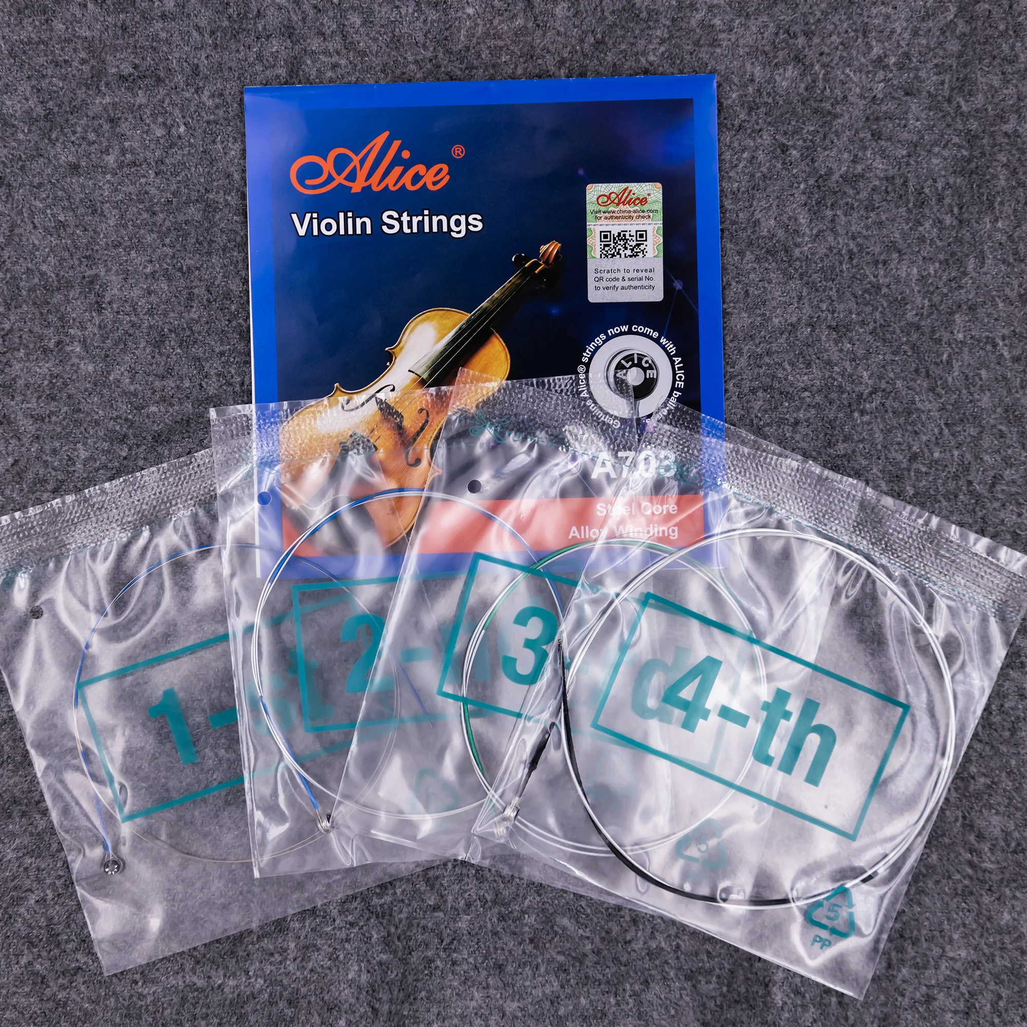Alice A903 viola Strings Steel core alloy German-silver twining strings, A-D-G-C viola String ,viola Parts Accessories