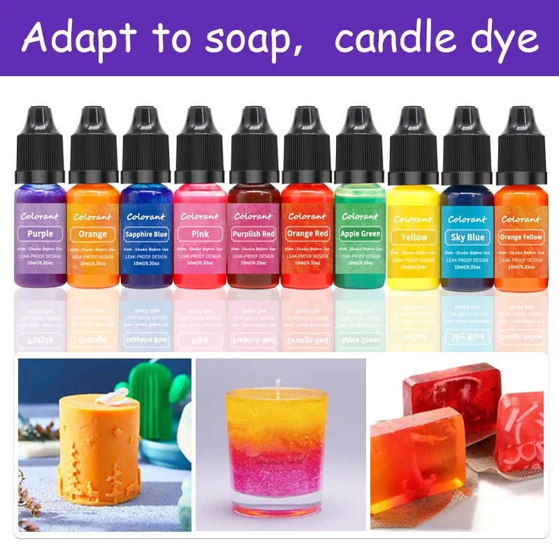 10ml Candle Soap Pigment Liquid Colorant for DIY Aromatherapy