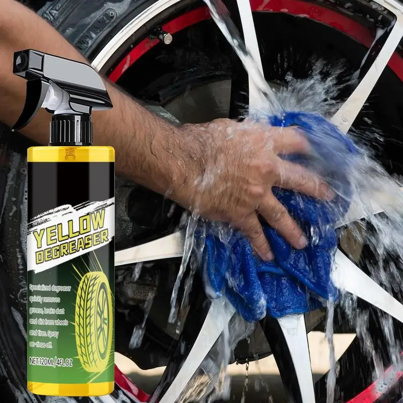 Car Tire Shine Spray Car Wheel Tire Cleaning Professional Detailing Wheeltire Cleaner Cleaning Tools 120ml For Gentle