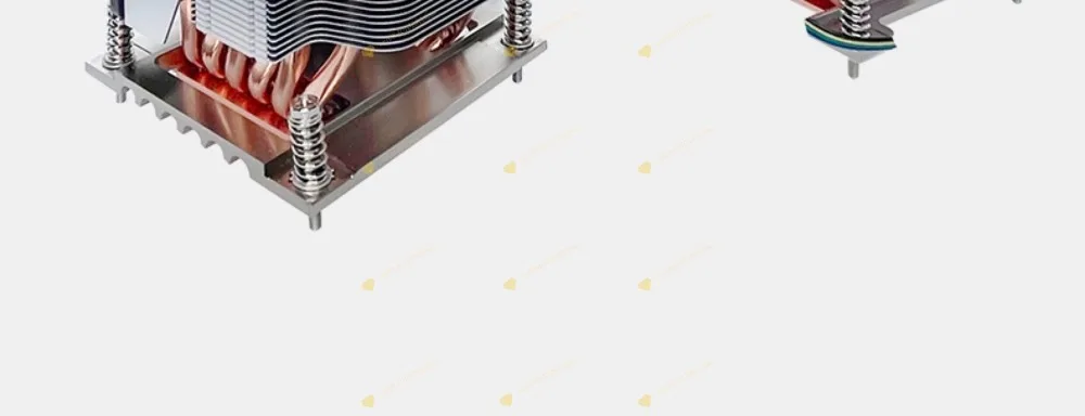 New 3U/4U server cpu cooling active side blowing 1700 radiator pure copper 6 hea