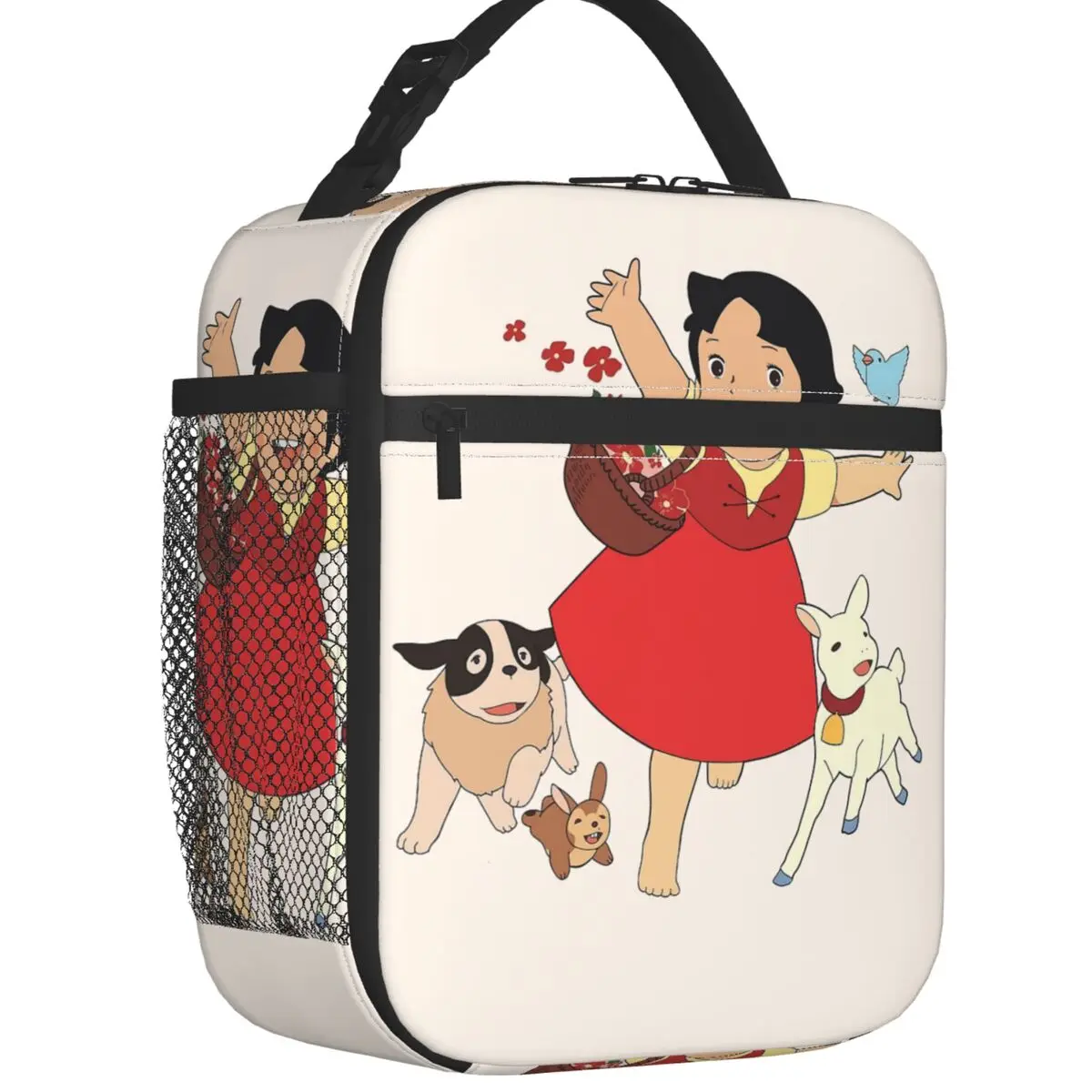 

Custom Heidi The Girl From The Alps Lunch Bag Men Women Cooler Thermal Insulated Lunch Boxes for Kids School Children