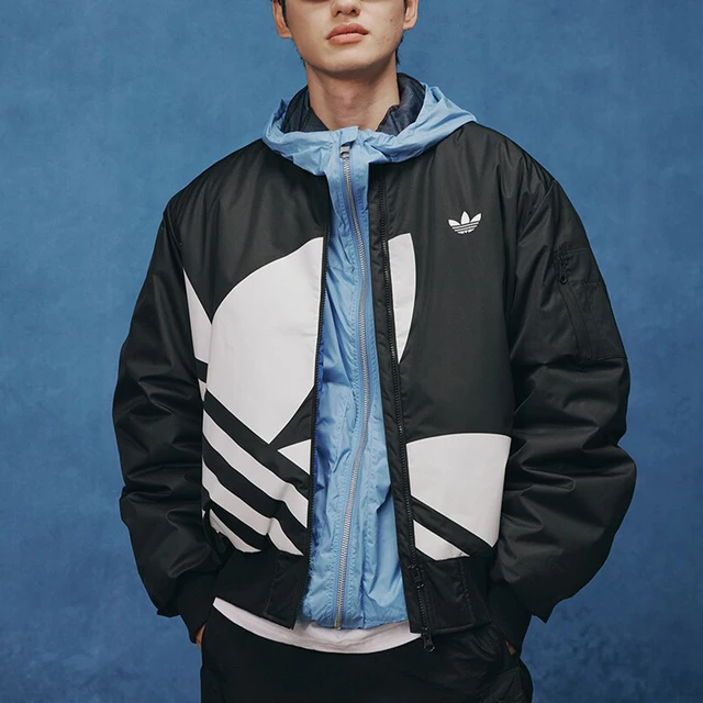 Adidas véritable trois rayures unisexe rétro col montant veste JL8380 1