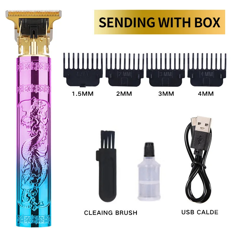 Electric hair clipper Household portable oil head Electric push and cut bald head Charging engraving Hair salon fader 2