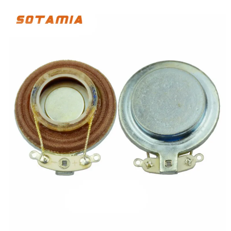 Sotamia 2Pcs 34 Millimetri Altoparlante Portatile Di Vibrazione Driver 8 Ohm 8W Di Risonanza Del Suono Gamma Completa Mini Altoparlante Del Corno Fai 
