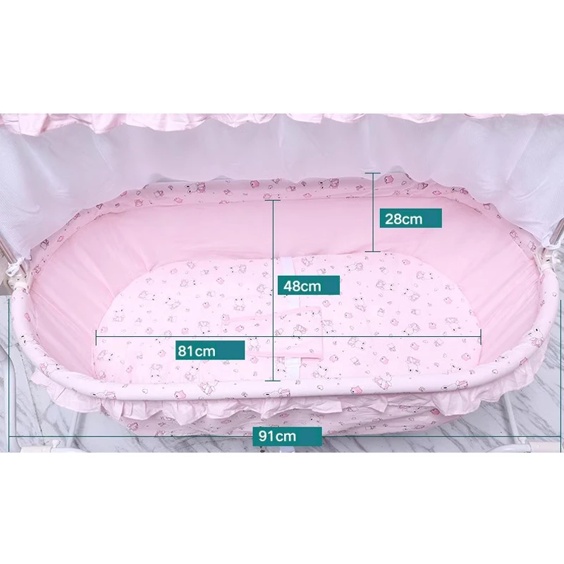 리모컨 포함 전기 흔들 침대