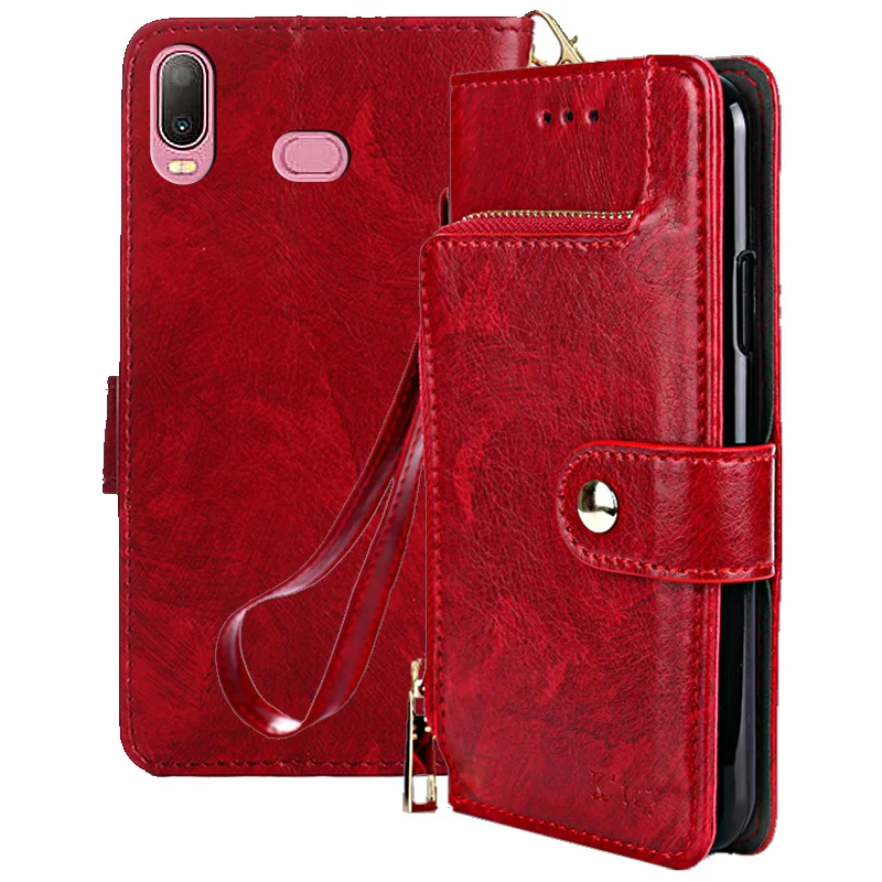Flip Leather Zipper Wallet Cover For Samsung Galaxy A6 A7 A8 Plus A9 Star Lite Pro A9S A10 A10E A10S A11 A12 Bag phone case,leather phone case,leather wallet case,leather case