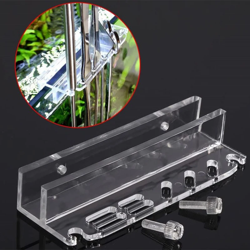 Aquarium Plant Tools Storage Rack Acrylic Holder For Tweezer Scraper Scissor Water Plants Grass Maintenance Tool