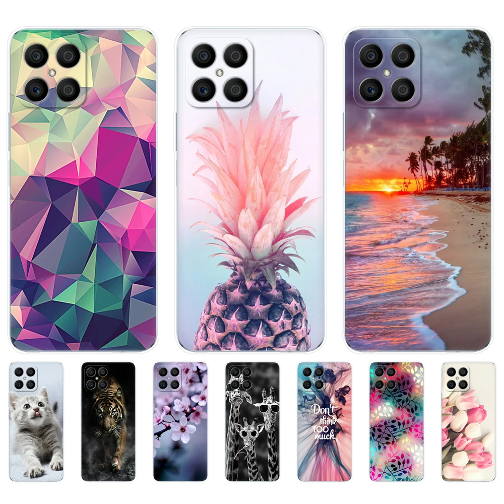 For Honor X8 Case Back Cover For Honorx8 Honor X 8 Case Transparent Phone Case Protective Bag Tpu Soft Silicone Case Bumper
