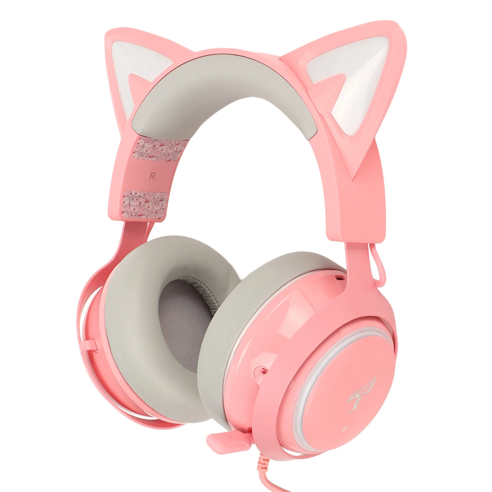 SOMIC GS510 Cat Ear Headset USB Wired Luminous Gaming Headphones 7.1