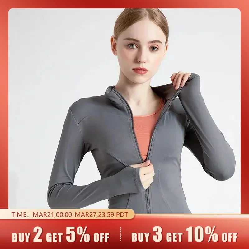 Giacca Sportiva Ad Alta Elasticità Ad Asciugatura Rapida Con Colletto Verticale Slim-Fit Slim-Fit Yoga Top Fitness Jacket