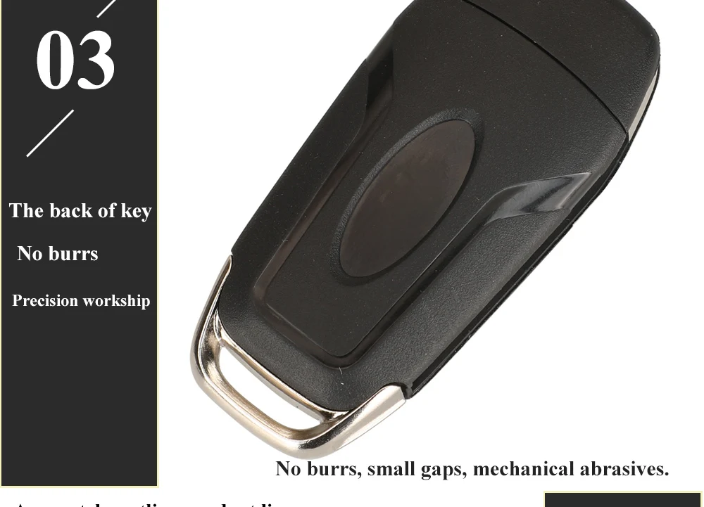 Jingyuqin Smart Remote Flip Key 315MHz für Ford Fusion 2013-2016 N5F-A08TAA ID49 Keyless Entry Fob 4 Tasten – Detail 8