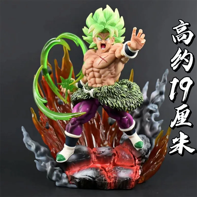 19Cm Dragon Ball Figures Gk Broly Action Figures Broli Anime Pvc Model Collection Ornamenten Toys Decorazione Del Desktop Regali Giocattoli
