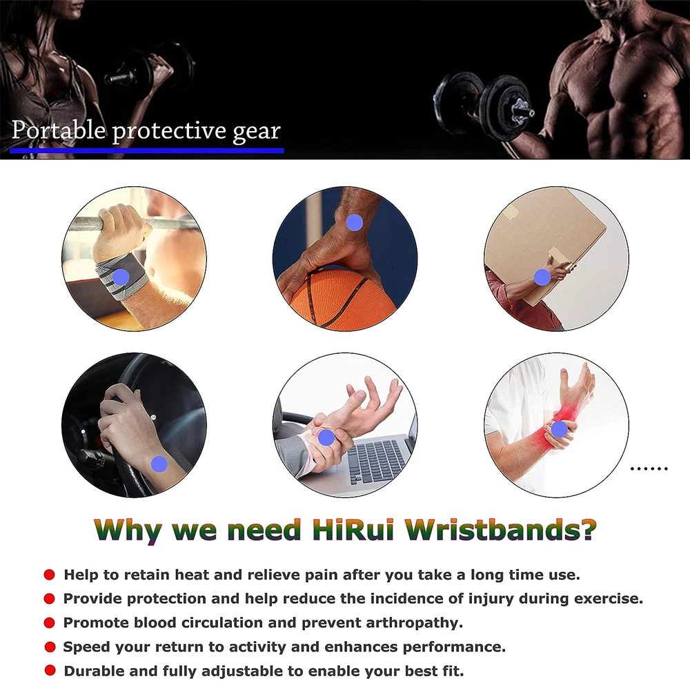 Wrist Brace 1Pcs Ultra-thin Compression Wrists Straps Support for Workout Weightlifting Tendonitis Sprains