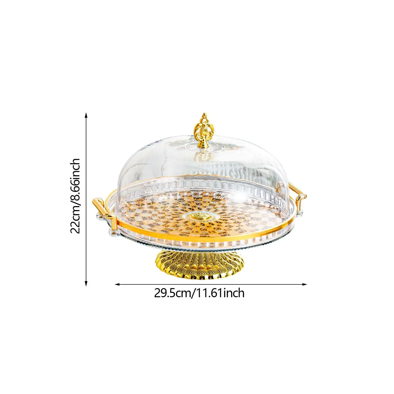Dessert Snack Serving Platter Desert Serving Plate with Lid Salad Bowl and