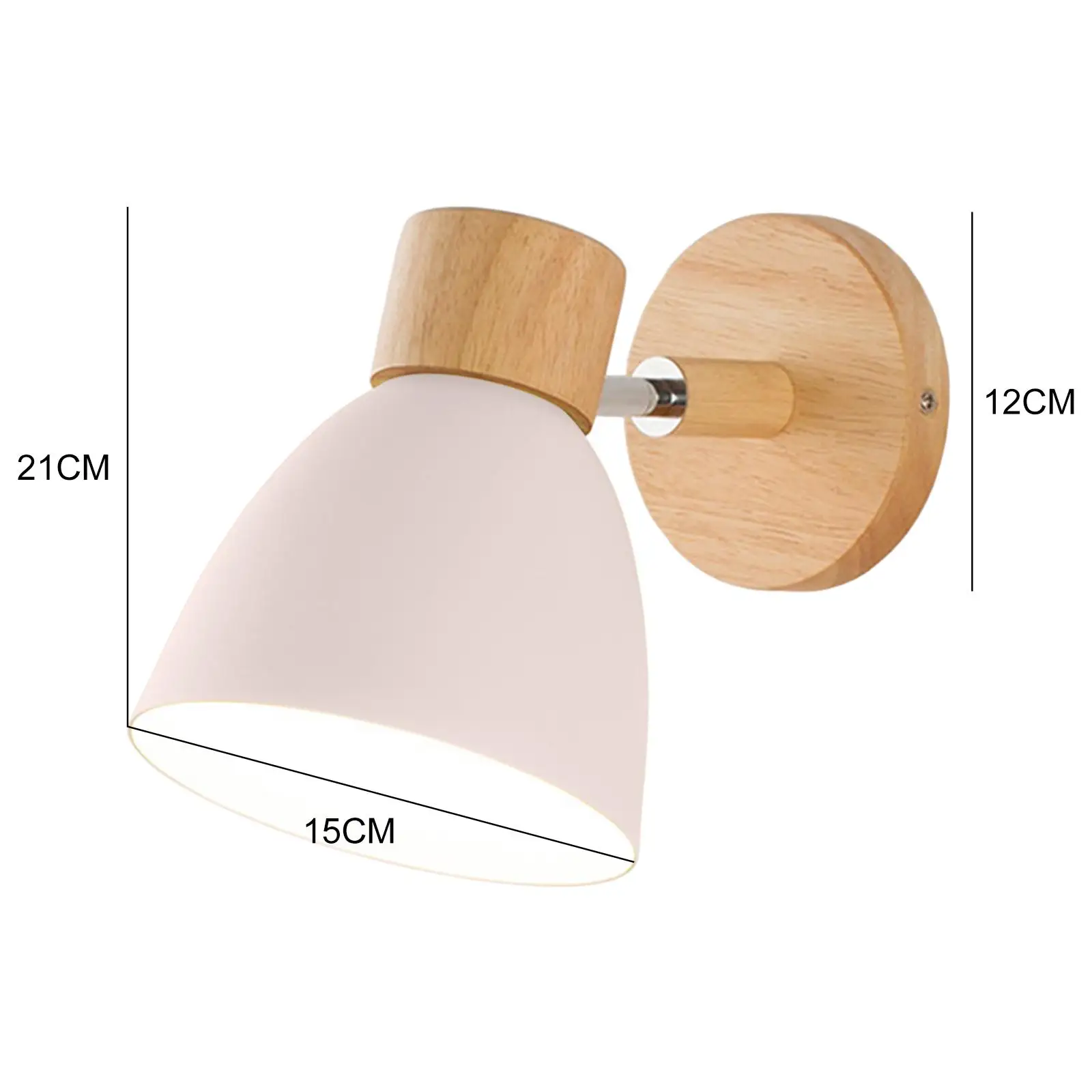 Nordic Style Wall Sconce with Adjustable Light for Bedroom and Living Room Decor