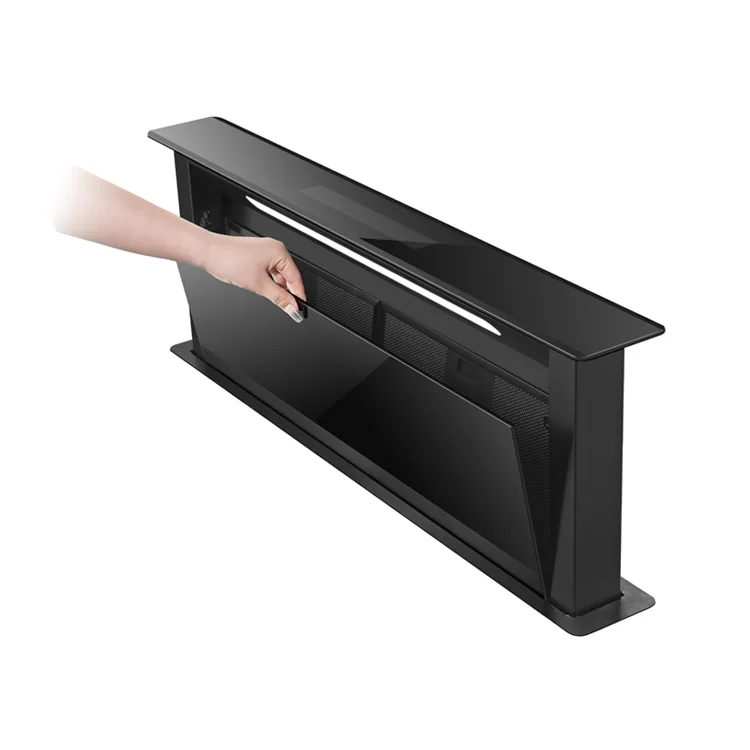 Novel Design Downdraft Range Hood Smart Extractor Range Hood Automatic Lifting System Cooker