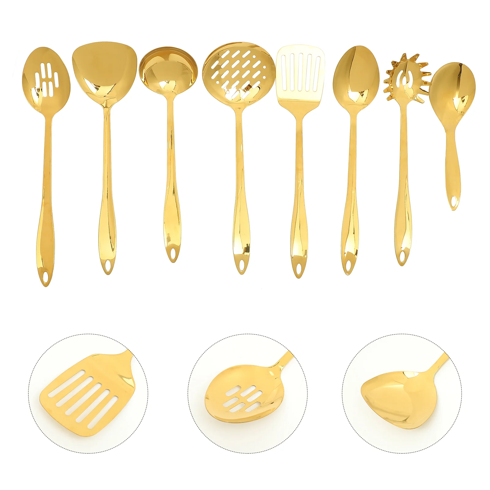 

Non Stick Cooking Utensils Kitchen Set Spatula Cutlery Scoop Stainless Steel