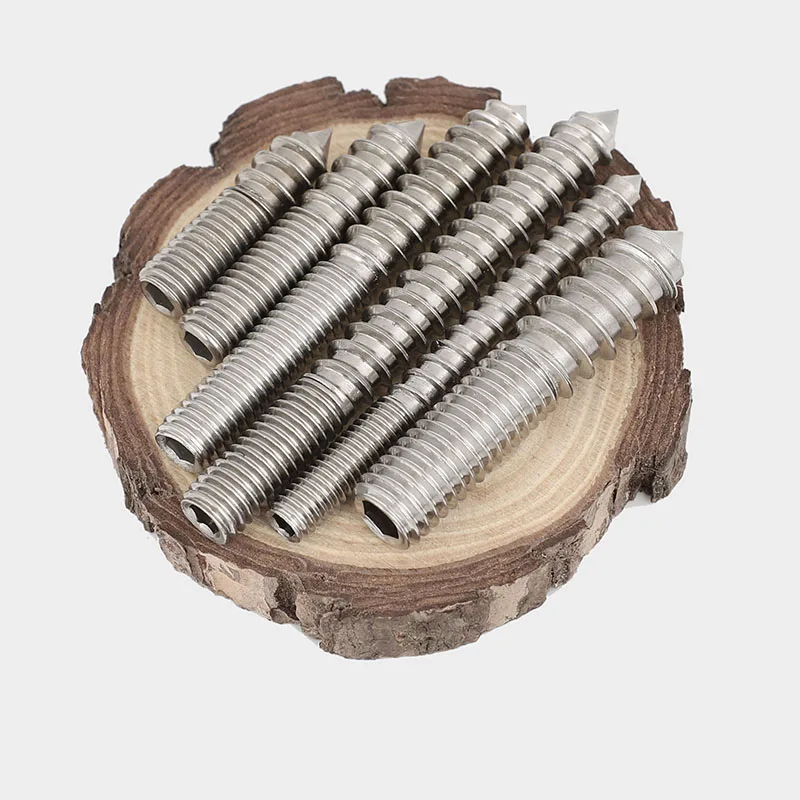 Borchie A Doppia Estremità Testa Esagonale Acciaio Inox 304 | Viti Filettate M4 M5 M6 M8 M10 M12 M16