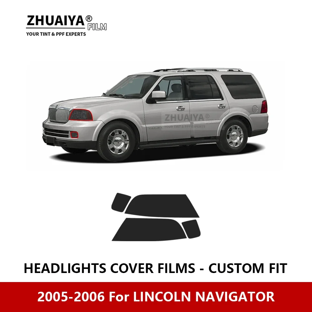 

For LINCOLN NAVIGATOR 2005-2006 Car Exterior Headlight Anti-scratch PPF precut Protective film Repair film stickers Accessories