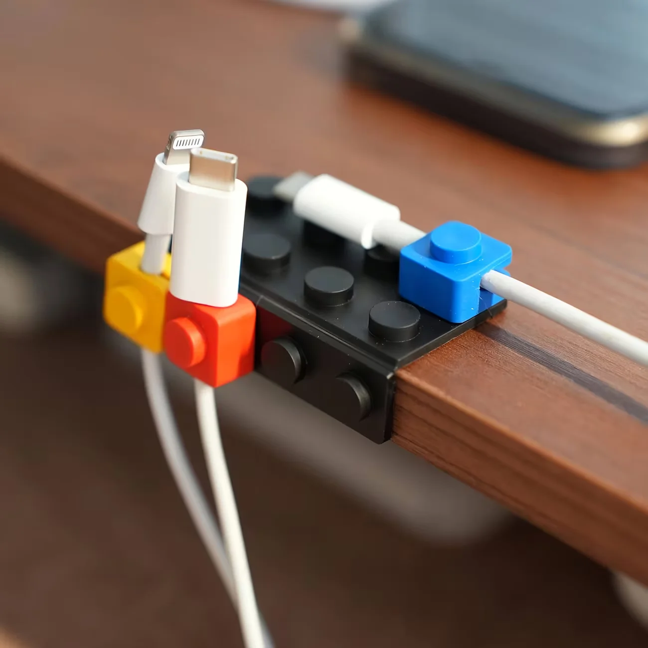 Modular Cable Organizer Set - DIY Splicing Wire Management & Storage Solution for Home and Office Desktops