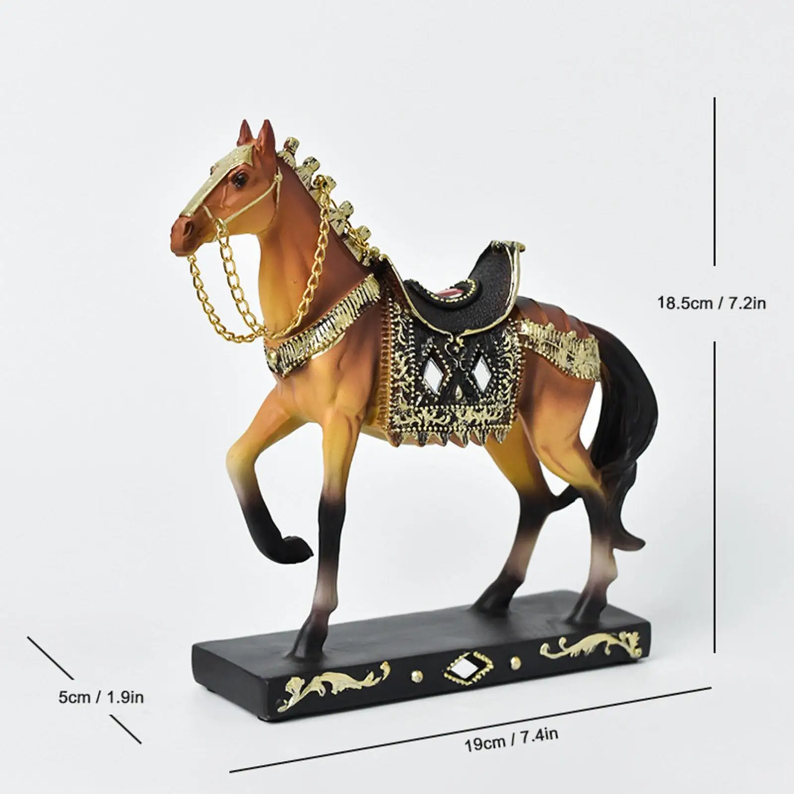 Horse Statue Decorative Resin Horse Sculpture for Bookcase Furniture Bedroom Horse Statue Decorative Resin Horse Sculpture for Bookcase Furniture Bedroom