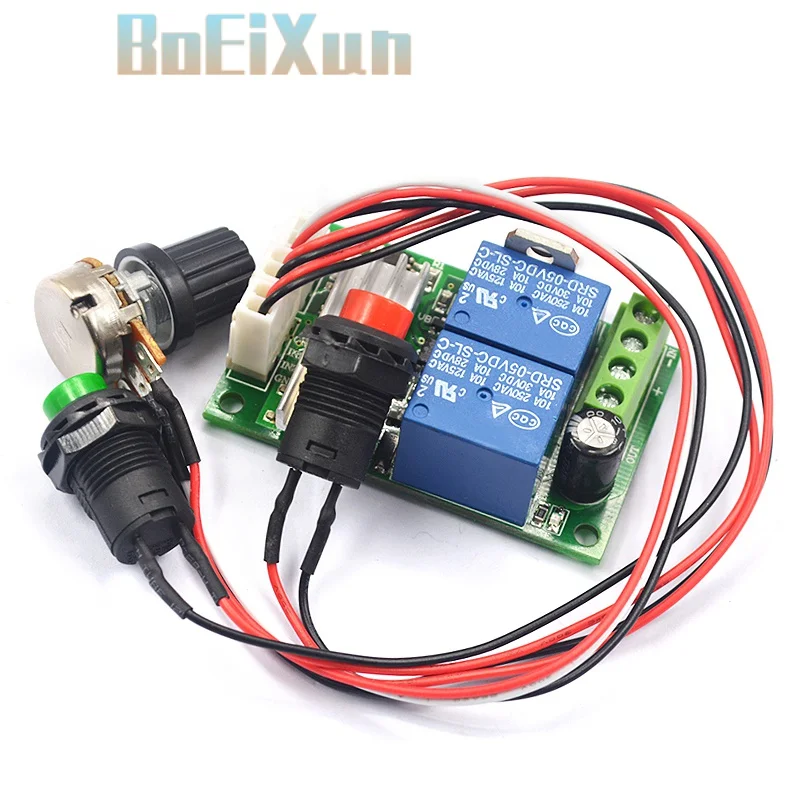 

DC 12V 24V 3A 21kHz PWM DC Motor Speed Regulator Controller Adjustable Speed Control Reversible PWM Relay Module 6V-28V